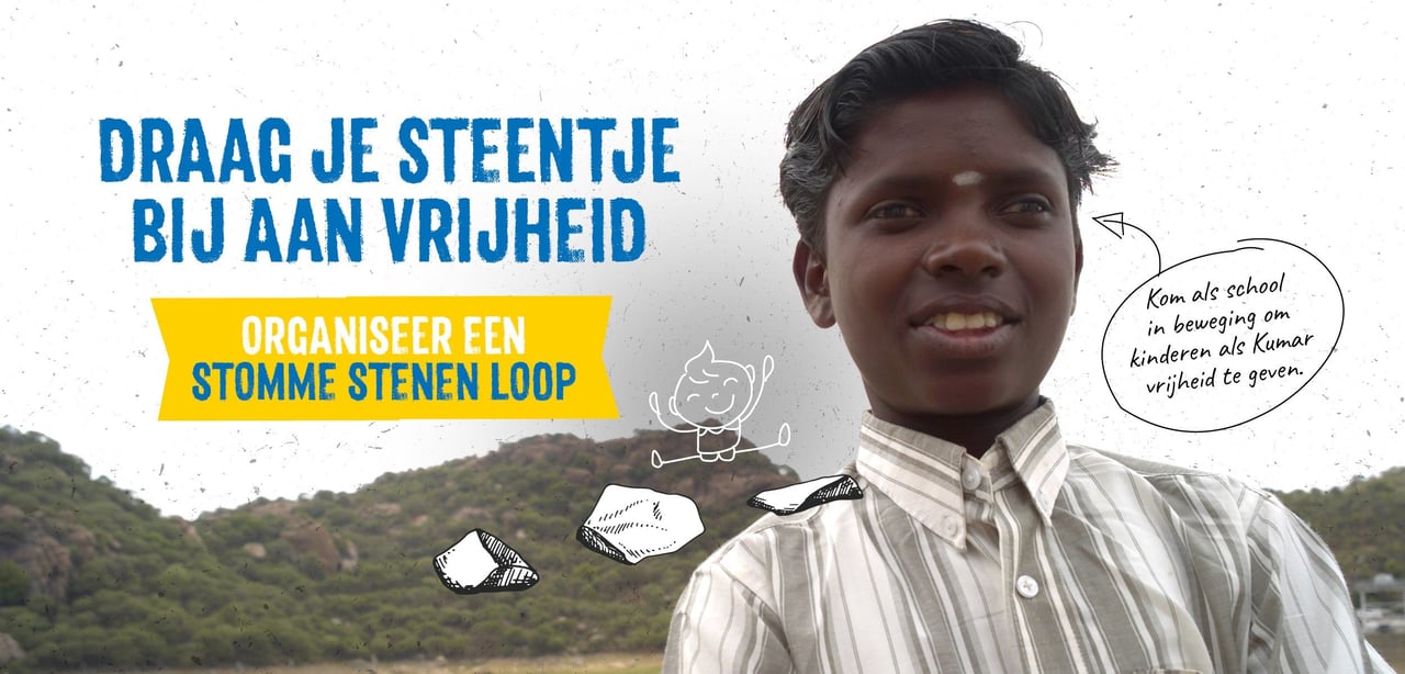 Stomme stenen banner