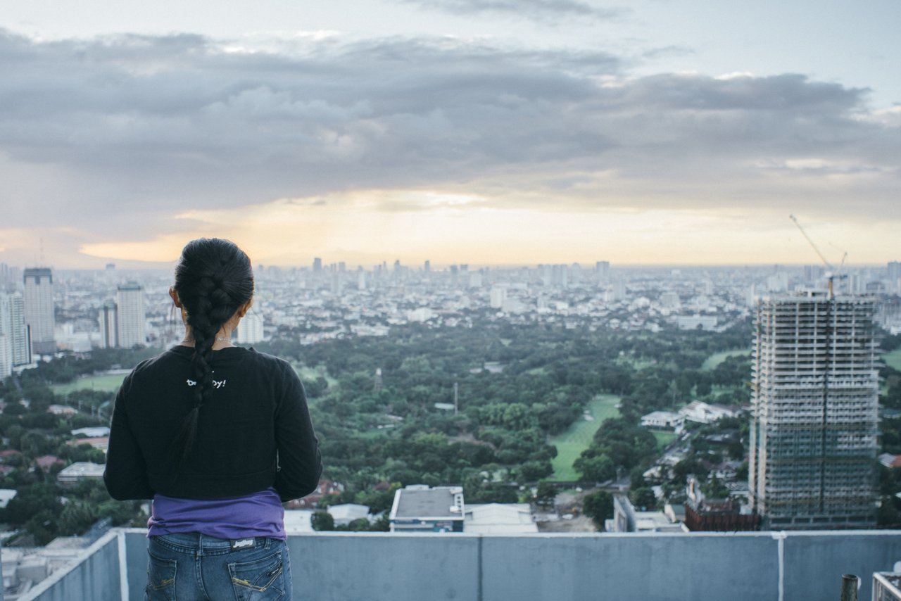 Elsa Overlooking City